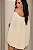 Vestido Ombro a Ombro Plissado Creme - Imagem 2
