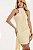 Vestido Justo Franzido Off White - Imagem 1