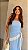 Vestido Longo Azul Com Babados e Franjas - Imagem 4