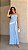 Vestido Longo Azul Com Babados e Franjas - Imagem 2
