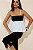 Blusa Feminina Bicolor com Alças Finas - Imagem 5
