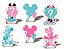 kit festa decoração Chá Revelação Mickey E Minnie 39pç EVA - Imagem 6