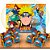 Kit festa completo 41 pçs Decoração festa Naruto aniversário - Imagem 1