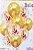 Kit 10 Balões exigas dourado e transparente decoração festa - Imagem 2