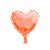 BALÃO BEXIGAS CORAÇÃO METALIZADO ROSE GOLD - 18" - 45 CM - Imagem 1