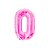 Balão metalizado numérico Rosa n16" 40cm decoração festa - Imagem 6