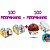 Kit 200 forminhas para doces decoração festa Moana completa - Imagem 2