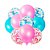 Kit 10 Balões bexigas Rosa e Azul e transparente decoração - Imagem 2