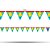 Faixa Bandeirola decoração festa Monstros mais cor - Imagem 5