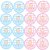 20 Adesivos redondo decoração menina baby menino baby festa - Imagem 5