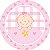 20 Adesivos redondo decoração menina baby menino baby festa - Imagem 4