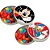 30 Adesivos redondo decoração Mickey festa aniversário - Imagem 5