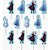 Topper tegs para doces Frozen decoração de festa 12 unidades - Imagem 2