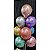 25 Bexigas Decoração festa cromados balões nº5 metálicos - Imagem 4