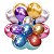 25 Bexigas Decoração festa cromados balões nº5 metálicos - Imagem 3