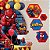 Topo de bolo Homem aranha topper , kit completo decoração personalizado - Imagem 4