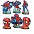 Decoração festa Homem Aranha Display de mesa - 6 Unidades - Imagem 1