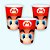 8 copos decoração Super Mario festa aniversário - Imagem 3