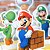 Decoração festa Super Mario Display de mesa 4 Unid - Imagem 1