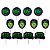 12 Tags topper para doces Hulk decoração festa aniversário EVA - Imagem 2