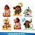 Kit festa Decoração aniversário Moana 39 pçs completo em EVA - Imagem 4