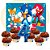 kit festa completo 102 pçs Decoração Sonic 4 Anos - Imagem 3