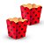 8 Cachepo decoração festa Ladybug Vemelho e preto completo - Imagem 3