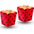 8 Cachepo decoração festa Ladybug Vemelho e preto completo - Imagem 2