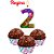 Kit festa Vela n2 + 100 Forminhas Decoração Masha e o Urso - Imagem 1