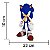 Decoração festa Sonic Centro mesa GIGANTE EVA 20x11cm - Imagem 6