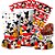 kit festa Decoração Mickey 188 pçs Aniversário Completo - Imagem 3