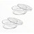 20 Latinhas transparetes 4cm Cristal Acrilico resistênte - Imagem 1