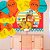 Kit festa decoração Rei Leão Painel GIGANTE + 25 Bexigas - Imagem 1
