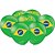 25 Balão Bexigas Decoração Copa Brasil n9" - Imagem 1