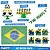Kit festa Completo 39pçs Decoração Copa Brasil em EVA - Imagem 19
