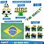 Kit festa Completo 39pçs Decoração Copa Brasil em EVA - Imagem 6