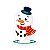 Centro Display decoração Natal boneco de neve 17,5x10,5cm - Imagem 1