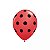 25 Bexigas Balão N9 Decoração Ladybug Bolinhas Pretas - Imagem 4