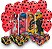 Kit Festa Completo 76 Pçs Decoração Ladybug Aniversário cor - Imagem 2