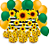 Kit festa Completo 151 pçs Decoração Girassol Linda - Imagem 2