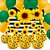 Kit festa Completo 151 pçs Decoração Girassol Linda - Imagem 7
