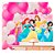 Kit festa 101 pçs Decoração Princesas Painel + 100 Balões - Imagem 2