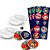 Kit decoração festa Patrulha herois 30 adesivos+ 20 Latinhas - Imagem 1