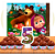 Kit festa Masha e o Urso Painel GIGANTE+ Forminhas + Vela N5 - Imagem 2