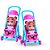 Boneca com Carrinho babys collection negra fofa e resistente - Imagem 2