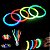 Kit 100 Pulseira Neon Turbo Mais Brilho e Cor - Imagem 2