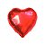 Balao Metalizado 60 Cm Coracao Vermelho Decoração Festa - Imagem 3