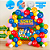 Kit Decoração SONIC Arco Desconstruido Fita 5m + 75 balões - Imagem 1