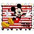 Painel Plastico GIGANTE Decoração festa Mickey Mouse 1m - Imagem 1
