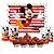 Kit Festa Mickey Mouse 109 pçs decoração aniversário completa - Imagem 3